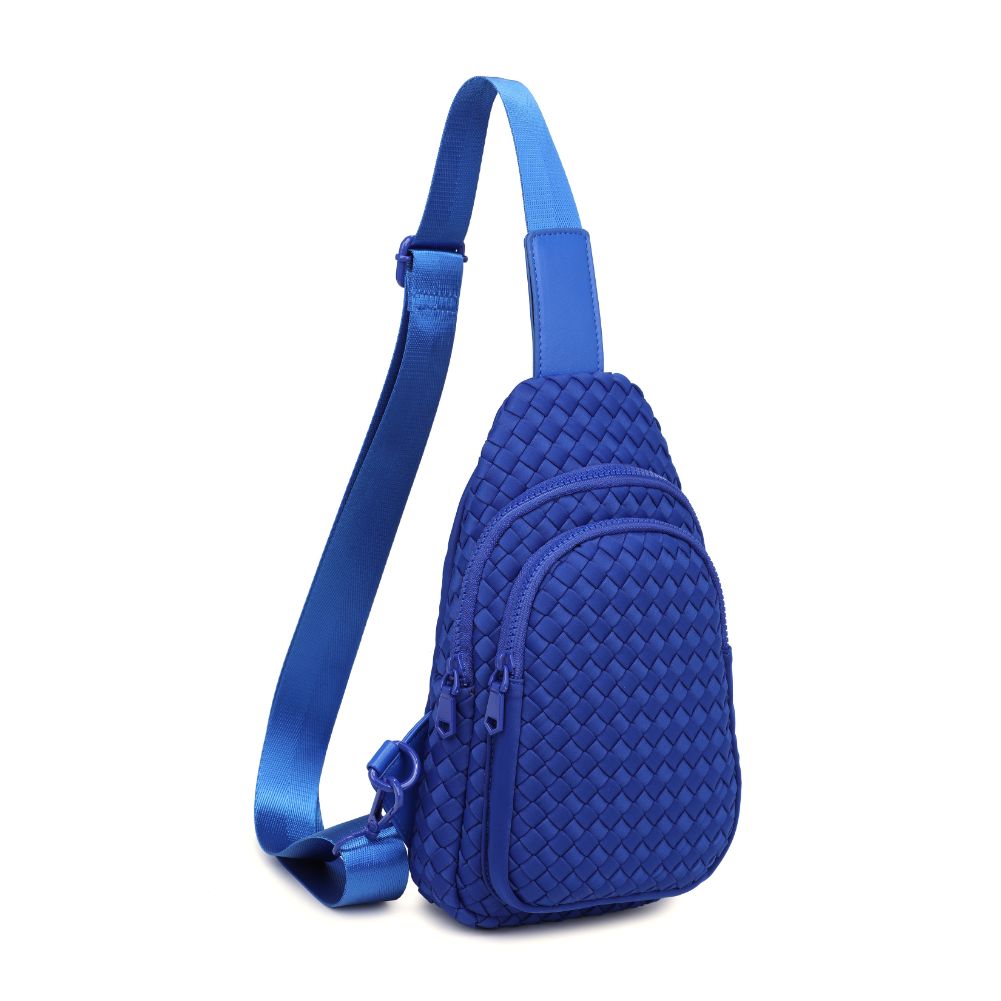 Sol and Selene Beyond The Horizon - Woven Neoprene Sling Backpack 841764108096 View 6 | Royal Blue