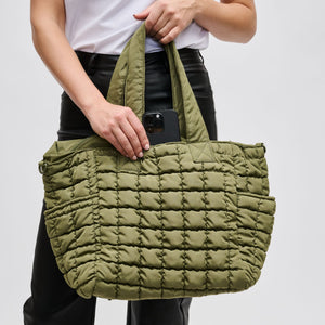 Woman wearing Olive Sol and Selene Dreamer Tote 841764109444 View 4 | Olive
