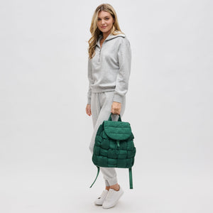 Woman wearing Emerald Sol and Selene Perception Backpack 841764107761 View 4 | Emerald