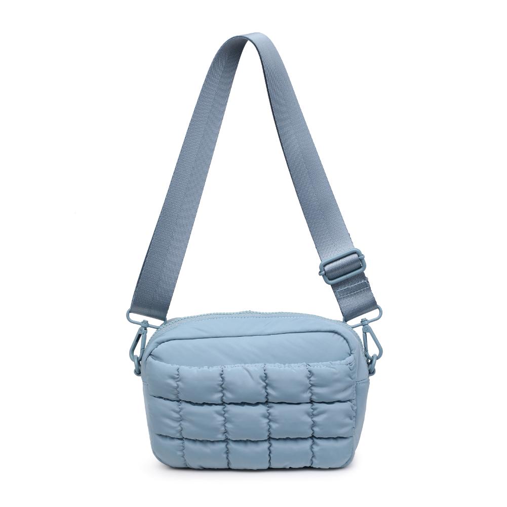Sol and Selene Inspiration - Quilted Nylon Crossbody 841764109420 View 7 | Sky Blue