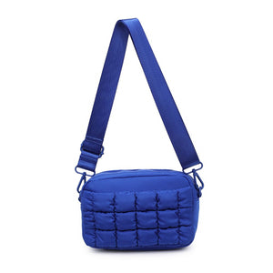 Sol and Selene Inspiration - Quilted Nylon Crossbody 841764108409 View 7 | Cobalt